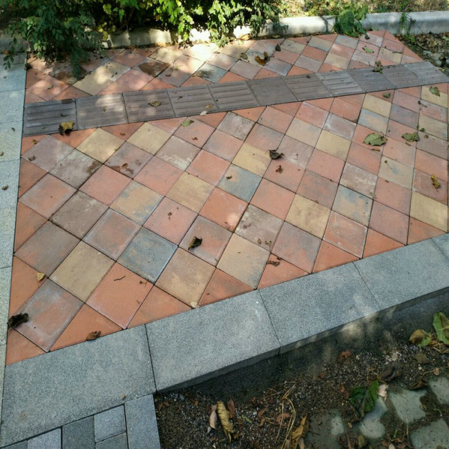 定制批发人行道地板砖 面包砖 舒布洛克彩砖 室外彩色地板砖