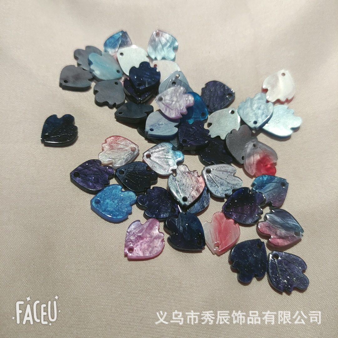 DIY Antiquity Hair Clasp Headdress Jewelry Accessories Materials Acetic Acid Imitation Shell Shell Pattern Petal Leaves