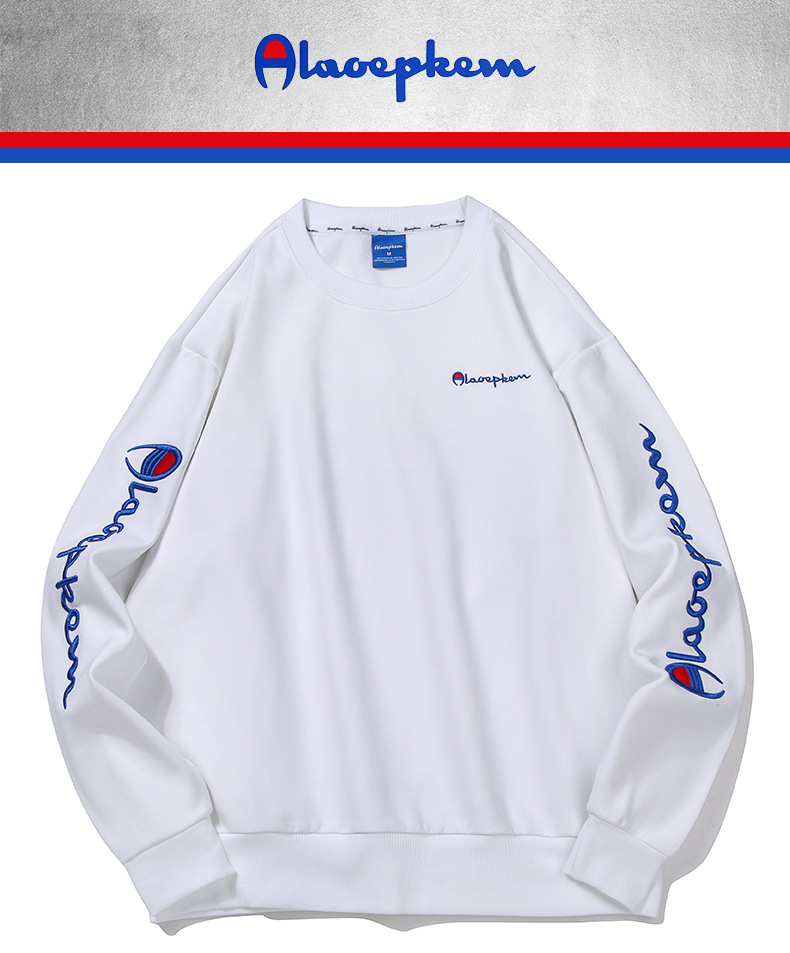 冠军韩 潮牌2020卫衣秋冬款长袖衣服新款加绒宽松男士外套t610a