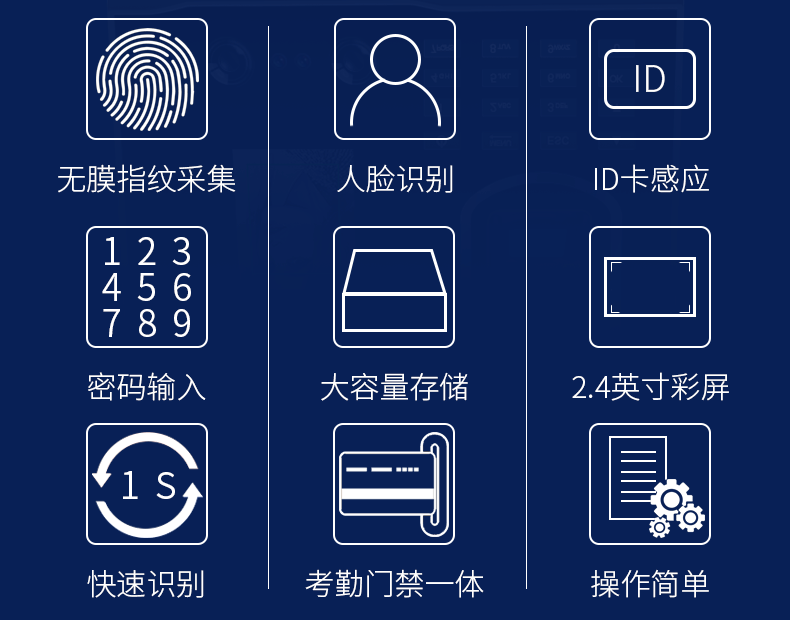 eseye f405 人脸识别智能考勤门禁一体机一秒认证快速办公