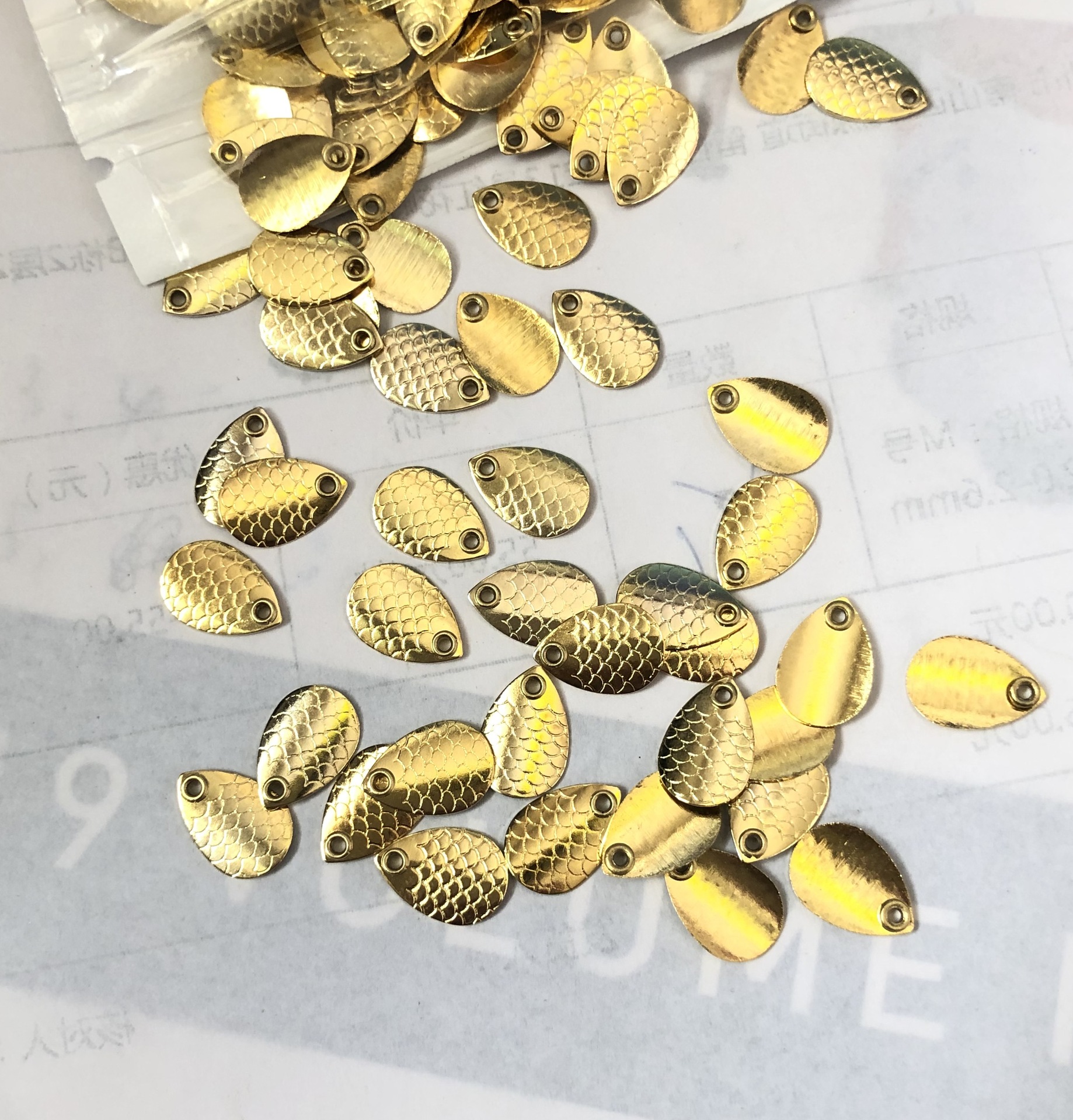 瓜子亮片马口亮片白条亮片路亚亮片钓鱼用品路亚用品户外垂钓用品