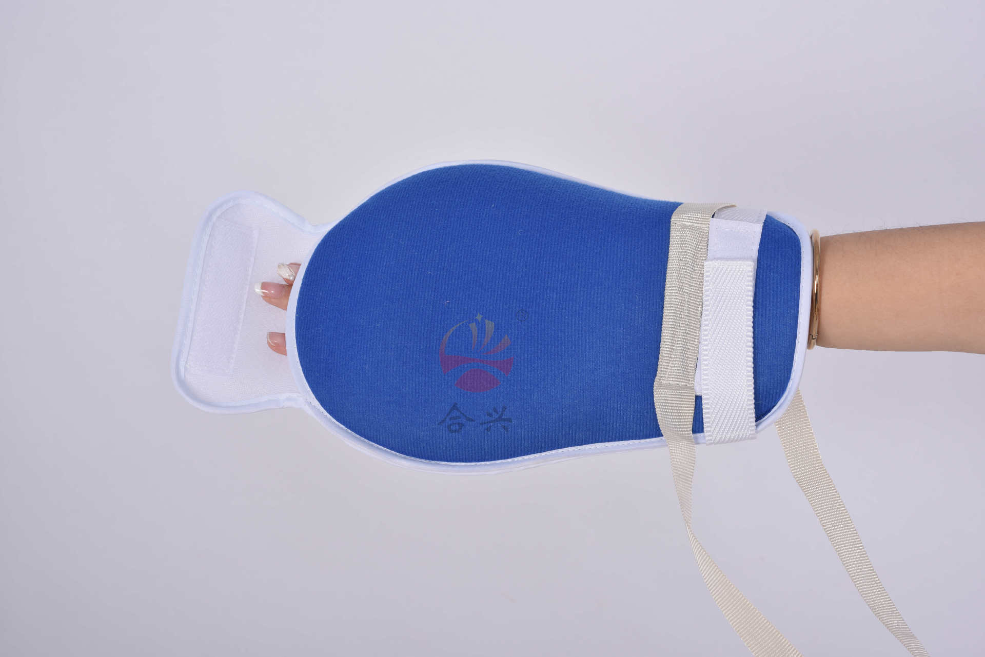 开口约束手套 防抓手套 捆绑限制手肢体活动 病床约束带 固定手套