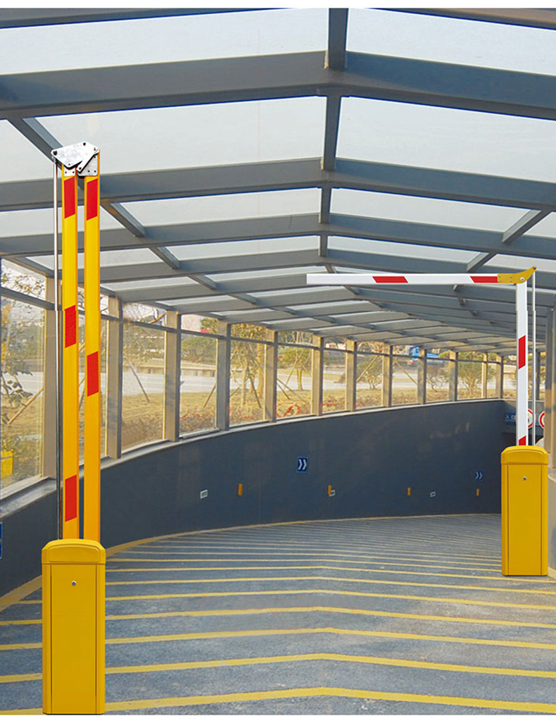 折臂杆地下车库90度180度杆道闸曲臂杆车库限高曲杆拦车杆折叠杆