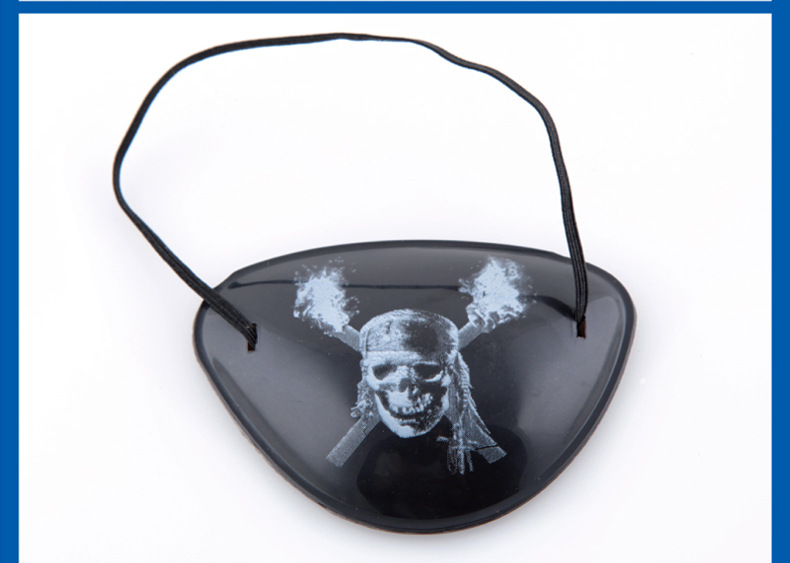 万圣节化装舞会成人儿童海盗角色装扮道具独眼龙海盗眼罩