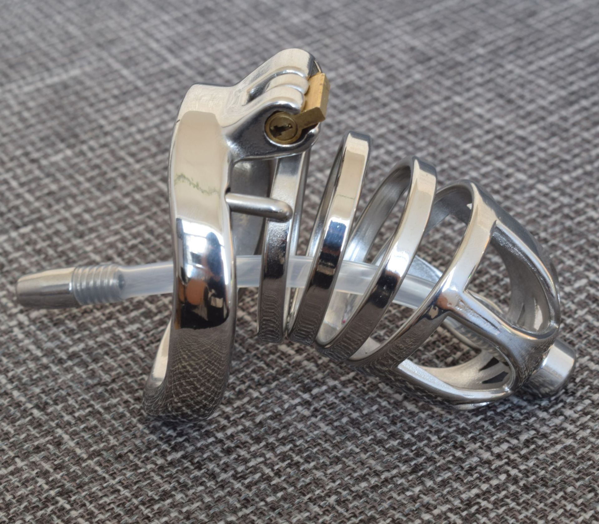 frrk新款三层头部三角等分圆弧环带导管贞操锁控欲情趣另类用品