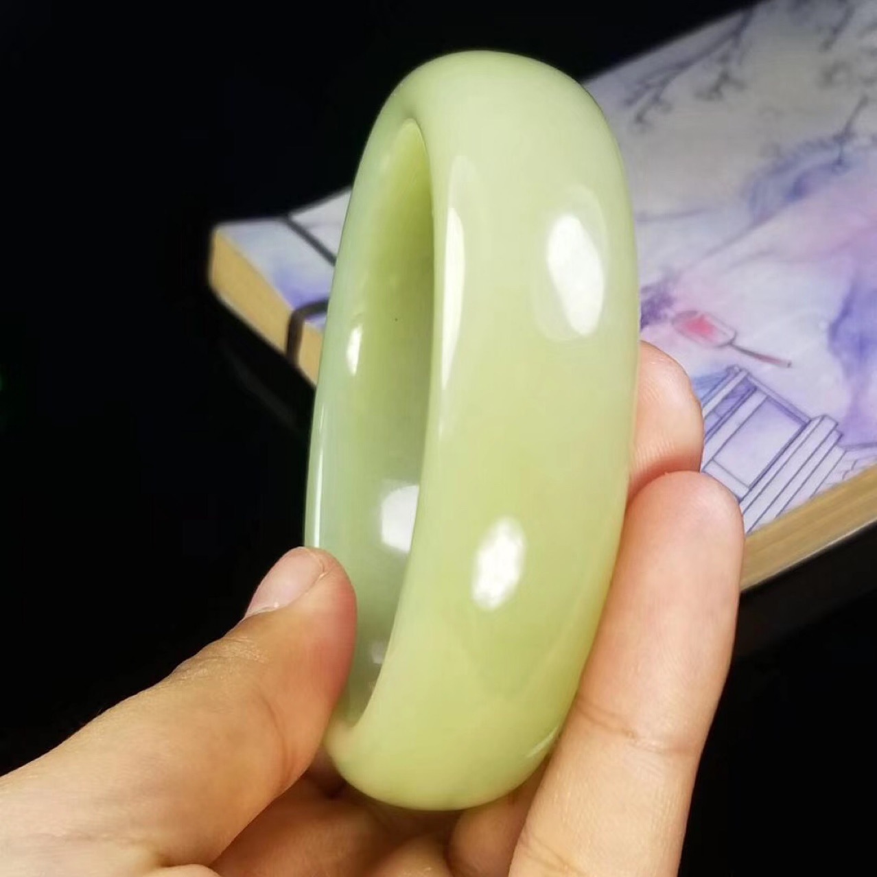 新疆和田玉黄玉且末黄口料玉镯和田玉工艺品手镯厂家批发一件代发