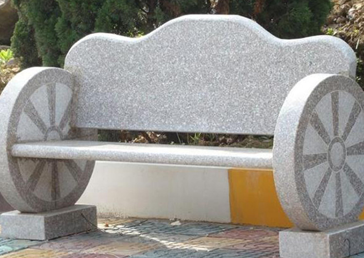 石雕石椅花岗岩户外庭院休闲靠背椅座椅摆件公园摆件石雕椅石桌椅