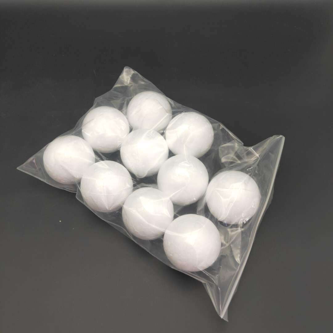 批发直径4厘米每包10个白色泡沫实心球保丽龙球