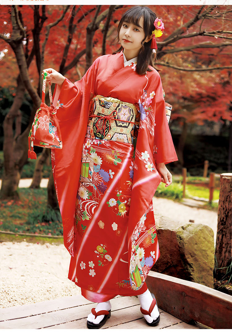 振袖大正风和服女