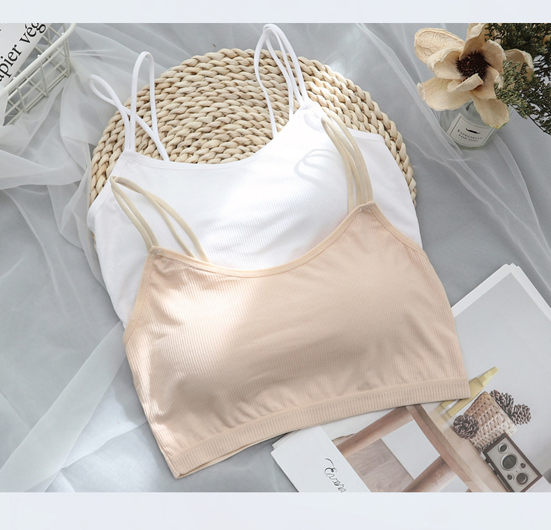 少女文胸罩学生小背心发育期初中生高中生内穿青春期女孩抹胸内衣