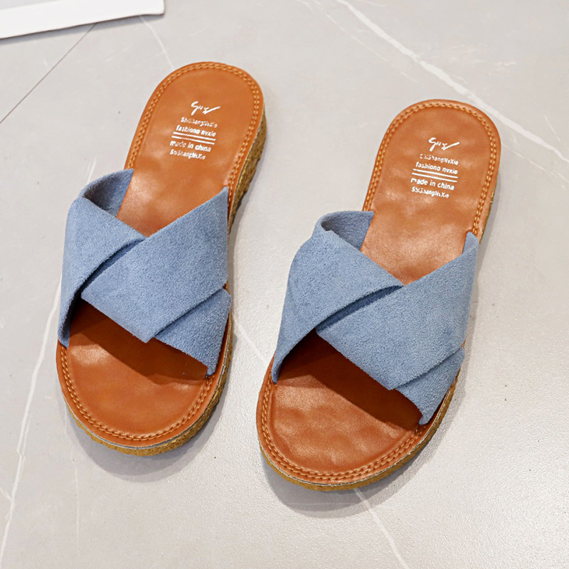 Women's Outdoor Slippers 2020 Summer New Hundred, Korean Style Beef Tendon Soft Bottom Sandals Flip Flops Beach Shoes