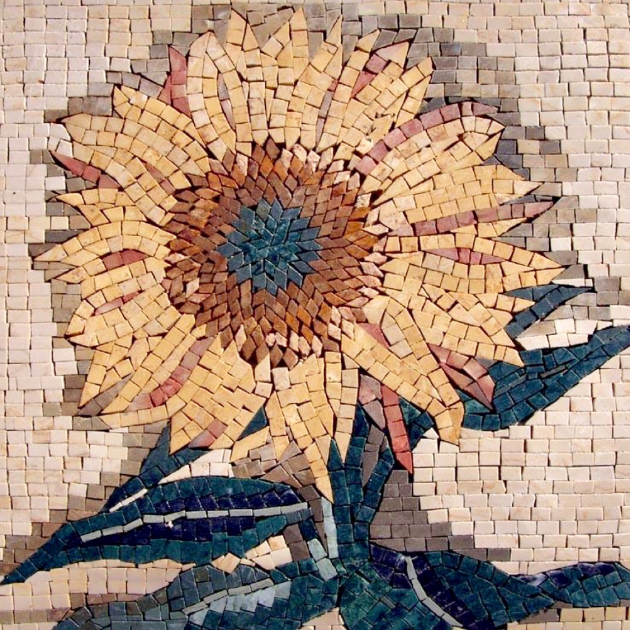 石材剪画马赛克地毯拼图 大理石拼花地砖背景墙 玻璃马赛克拼画