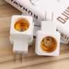 new pattern E27 Square Shape switch Screw Wall Lampholder Base LED energy saving light Conversion plugs move Base