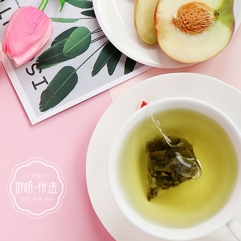 Peach Oolong Tea Jasmine Tea Rose Black Tea Oolong Osmanthus Tea Boiled-Free Plum Juice Drink Cold Tea Triangle Bag