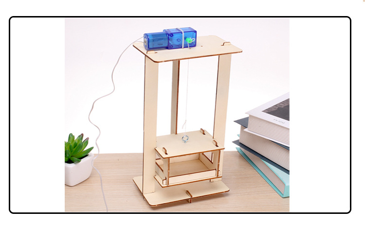 学生科技小制作电梯 儿童科学实验diy手工发明升降台材料stem教具
