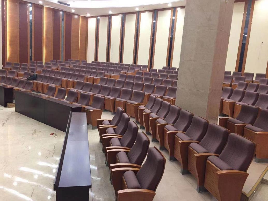 会议室铝合金实木阶梯排椅 报告厅剧院椅连排座椅 学校会场礼堂椅