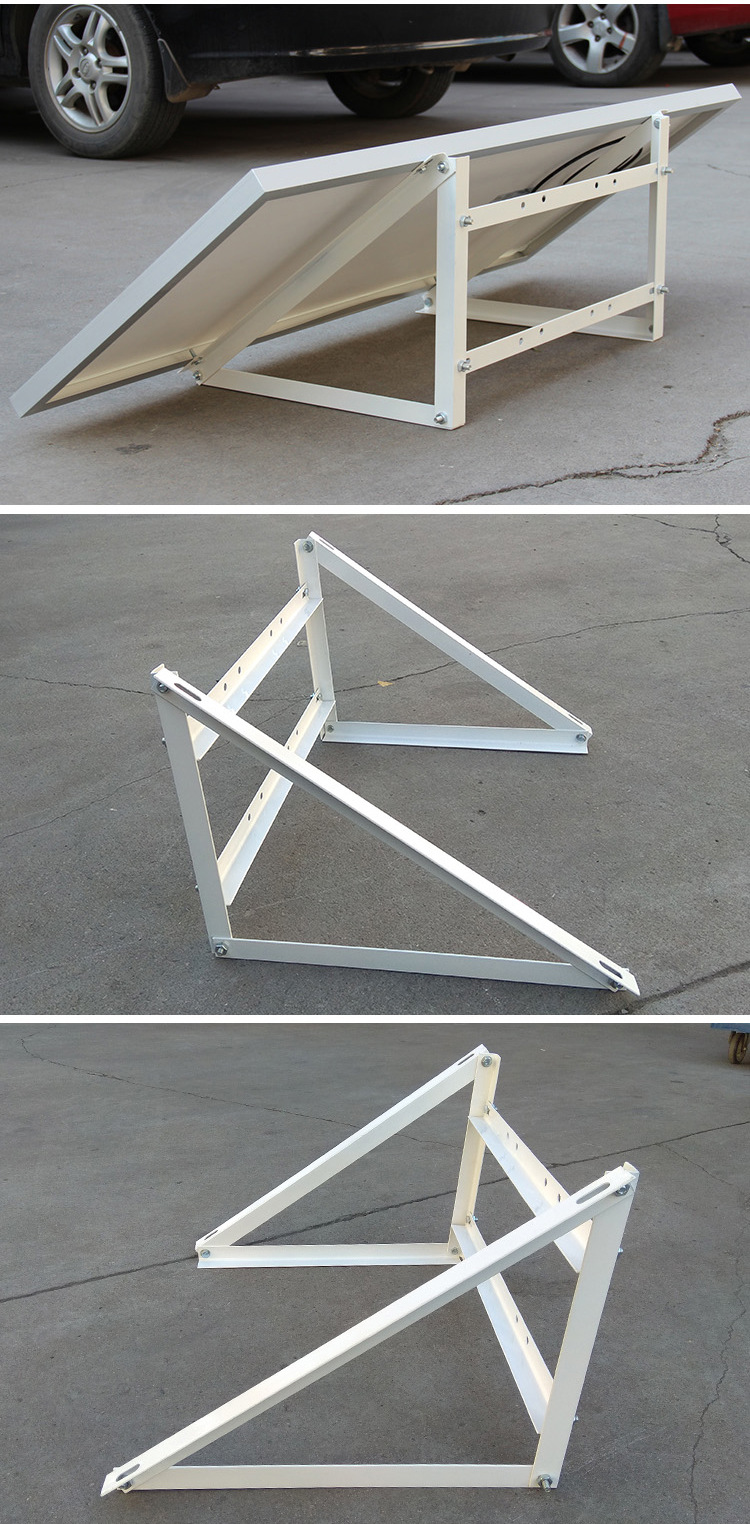 定制 太阳能板通用支架光伏组件抱杆式支架太阳能路灯支架