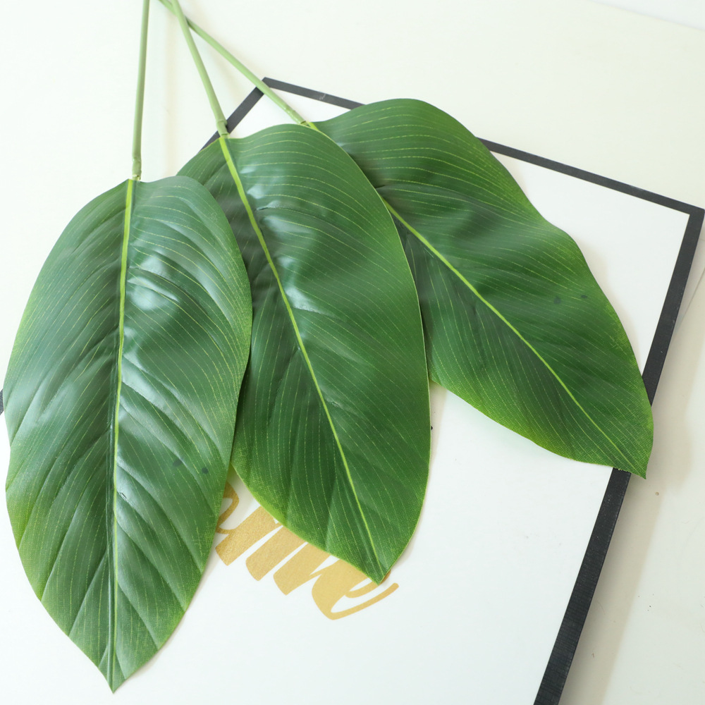 ins风家居装饰美人蕉叶子仿真花厂家跨境婚庆批发假花dy1-3655