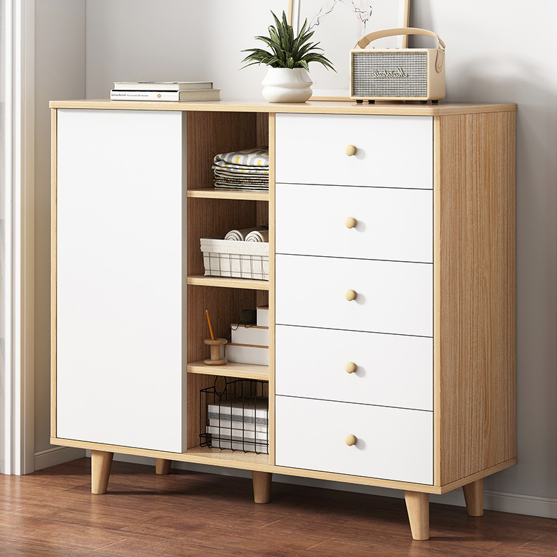 多功能储物柜子家用靠墙五斗柜现代简约卧室收纳柜五斗橱特价木质
