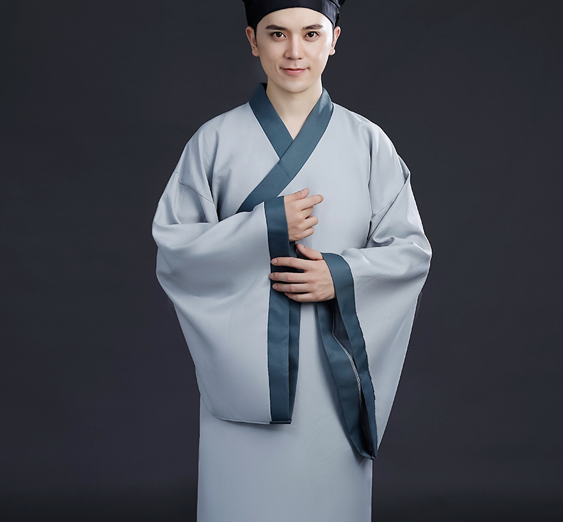 一件待发古装男宋朝公子书生秀才服古代才子汉服影视剧演出服戏服