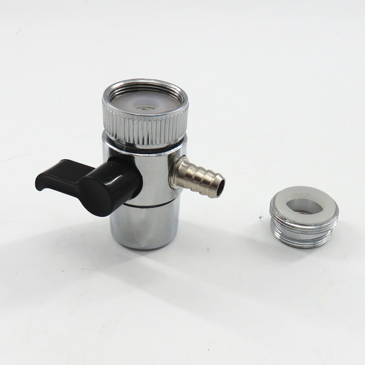 跨境水龙头净水器配件分水开关接头转换器单切阀多规格6mm8mm10mm