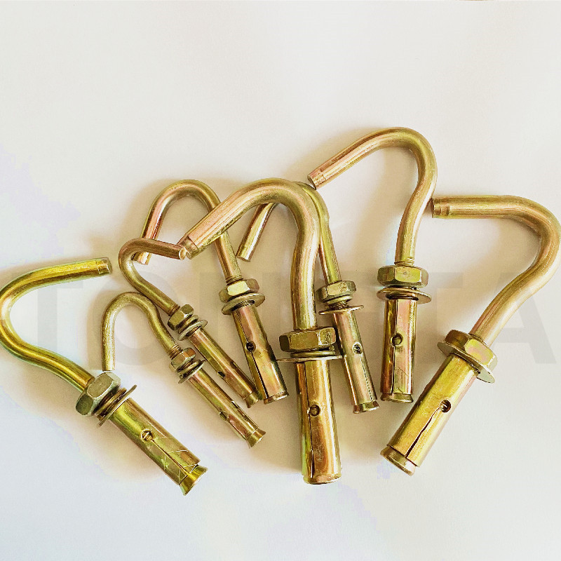 厂家直销膨胀钩 拉爆挂钩 带钩膨胀螺丝 镀彩膨胀螺栓