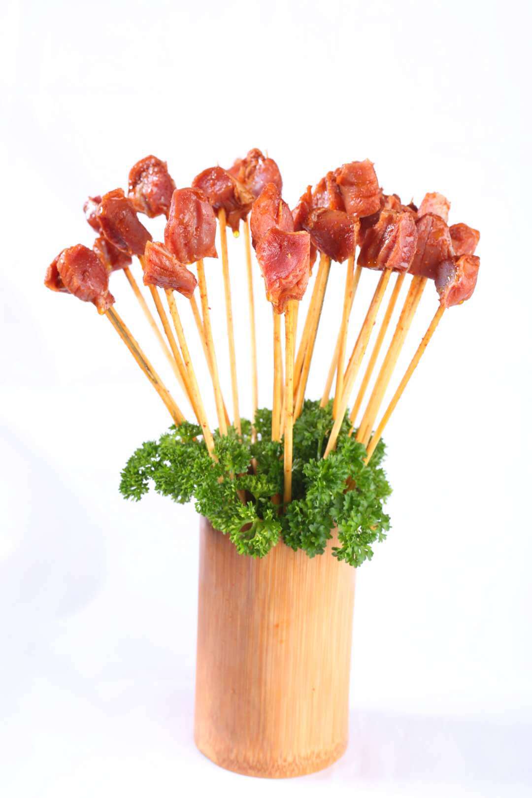 渝小俊带签麻辣郡肝51根/袋 麻辣腌制鸡胗火锅宴席速冻半成品批发