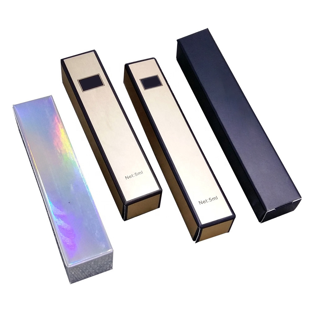 口红包装盒 全彩定制设计化妆品唇彩口红包装盒 定做口红纸盒