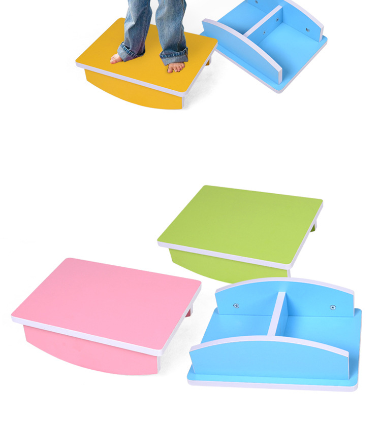 感统训练器材平衡台儿童早教木制平衡板幼儿园玩具前庭健身平衡木