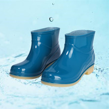 厂家供应女式低筒时尚花园胶鞋  耐磨耐酸碱耐油雨鞋低帮PVC雨靴