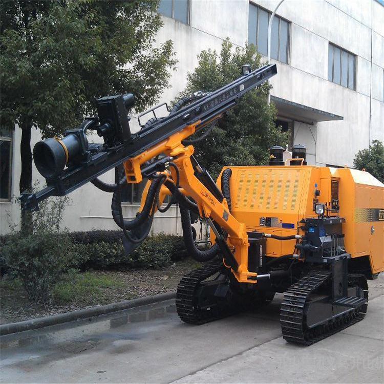 履带式锚固钻机柴动履带潜孔钻机70型高气压潜孔钻机地下潜孔钻机