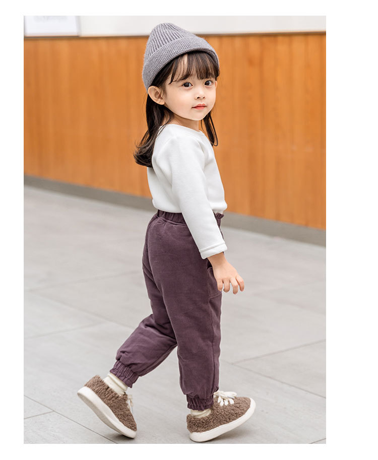 女童加绒加厚棉裤宝宝女冬季新款长裤儿童洋气冬装裤子女孩冬童裤
