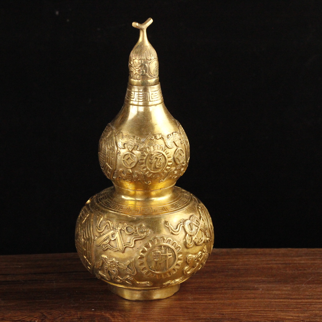 铜葫芦摆件20cm30公分八卦葫芦