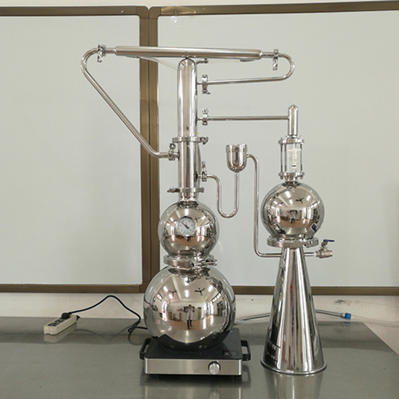 家用花露制作蒸馏器提取提炼纯露机玫瑰精油纯露花露酿酒设备