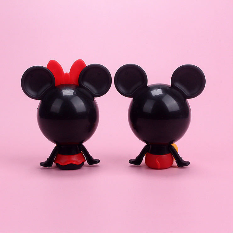 蛋糕装饰摆件塑料款大头米琪米泥2件套米老鼠家居烘焙摆件