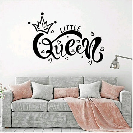 queen皇冠一代精雕可移除个性墙书房客厅卧室沙发背景墙a8159