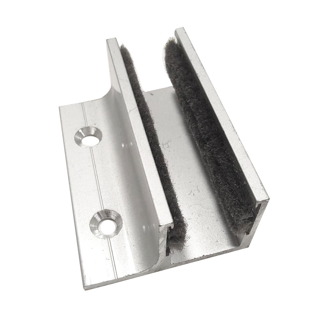 无框玻璃门止摆器自动门u型地置平移门f型导向器电动感应门固定器