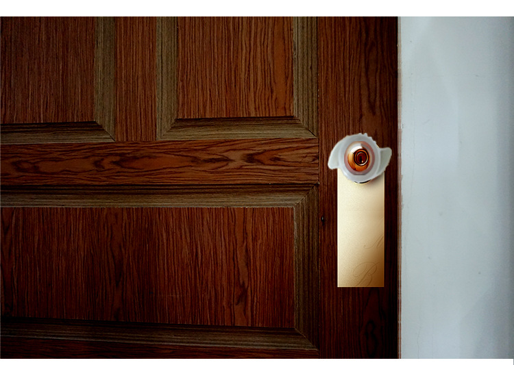 tv夜光圆形透明硅胶门锁门把手套加厚柔软防撞垫房门锁防撞保护套