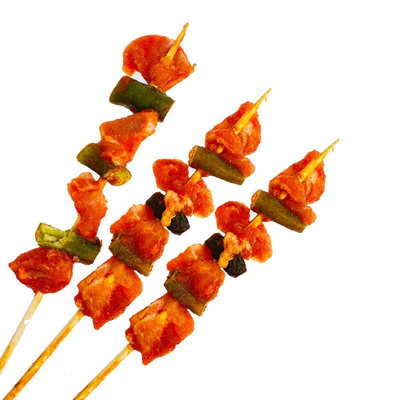 香辣排骨串户外烧烤猪肉串腌制龙骨串冷冻半成品烧烤食材20串一包