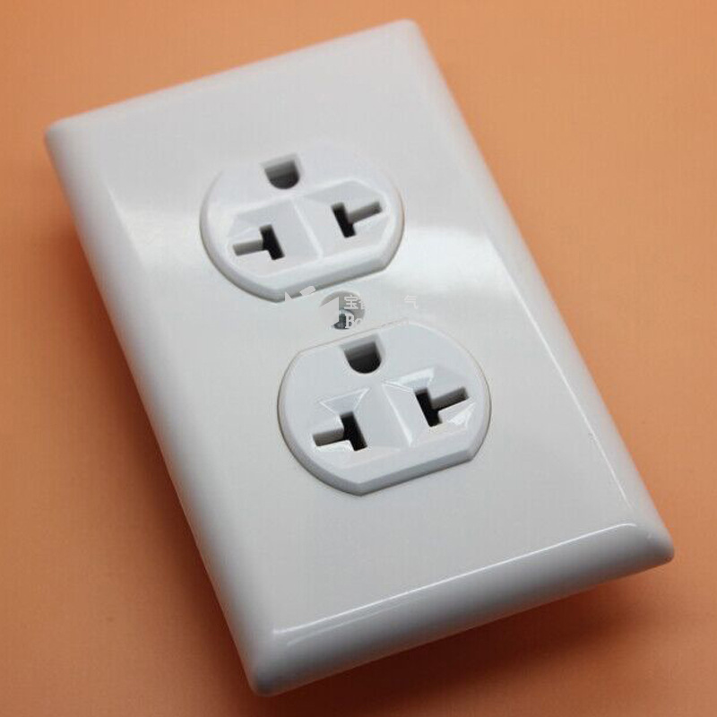 黑色美标双联工业插座 加拿大音响插座 美式多功能插座 20a 250v