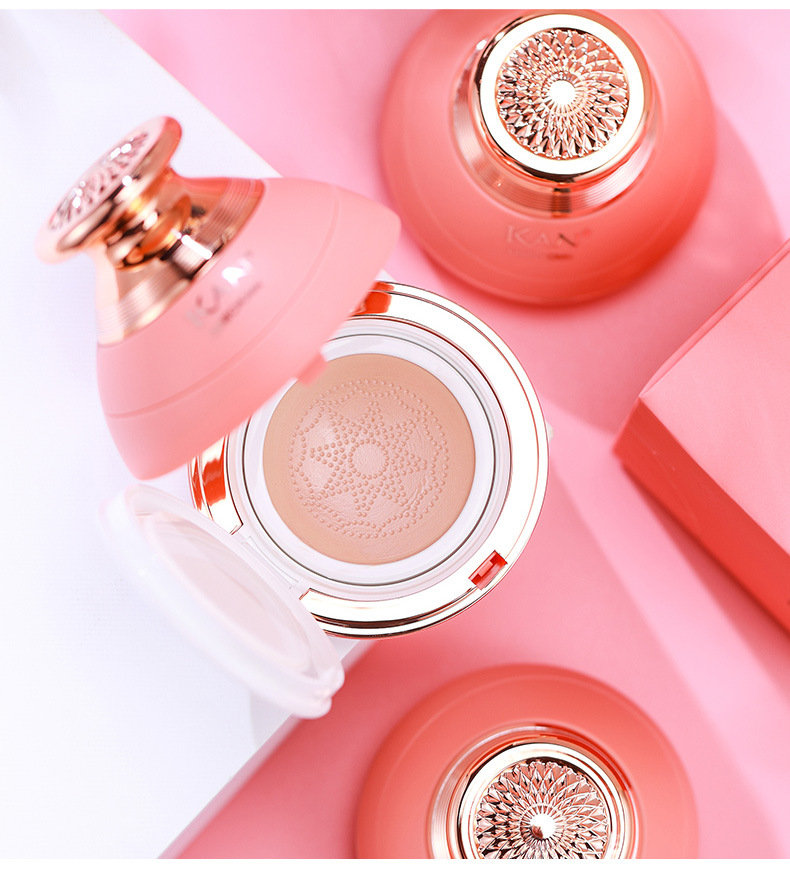 kan小蘑菇头气垫厂家直销妆前隔离遮瑕持久水润透亮控油气垫bb霜