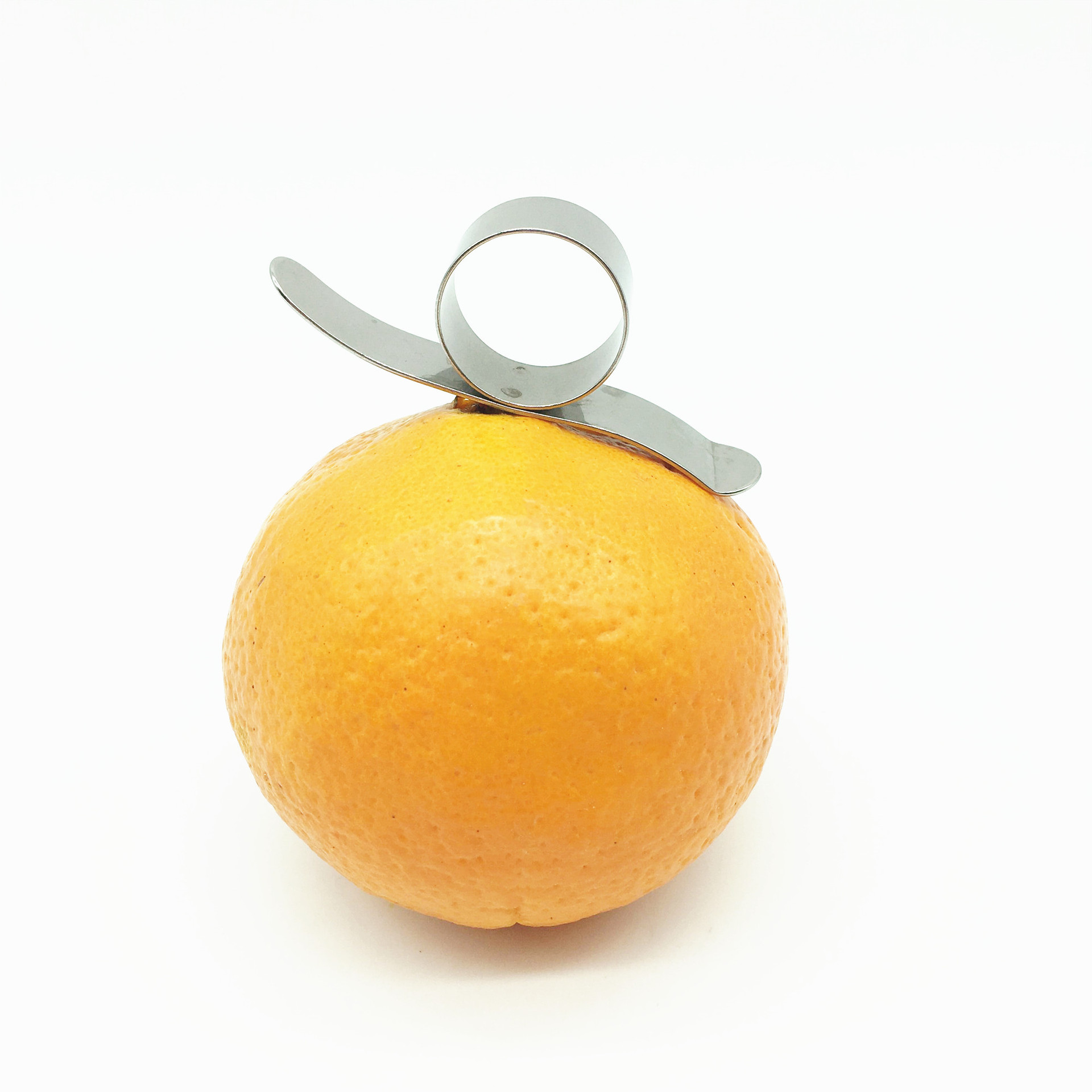 不锈钢304剥橙器指环开橙器开皮器削橙子刀削皮器开橘器开果器