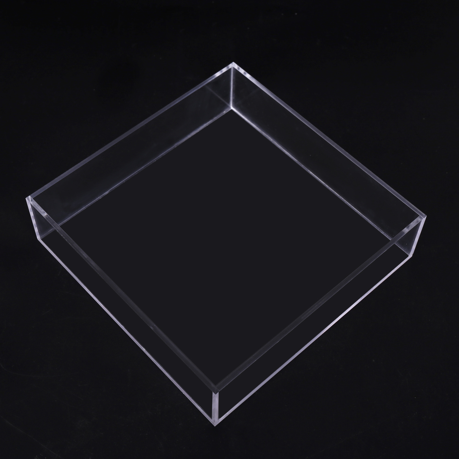 亚克力盒子设计透明亚克力收纳包装防尘罩有机玻璃增高摆台展示盒