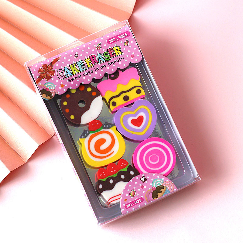 卡装卡通橡皮擦可爱韩国创意礼品玩具文具幼儿礼品小学奖品地推热