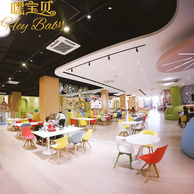 亲子餐厅设计装修游乐场设备儿童主题餐厅乐园仿真厨房淘气堡滑梯