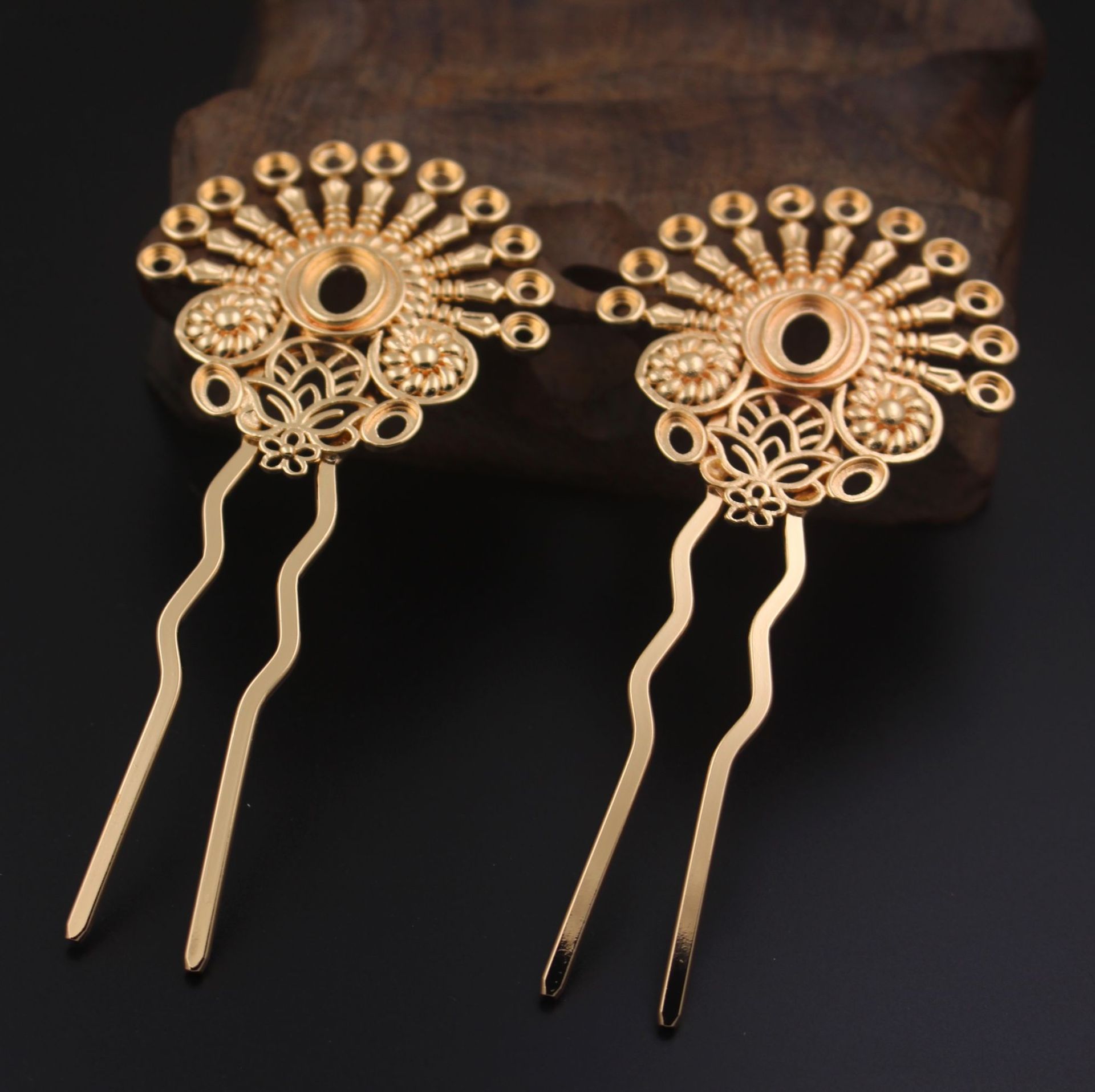 汉服配饰珍珠发簪黛玉簪发钗 古典头饰古风古装百搭同款