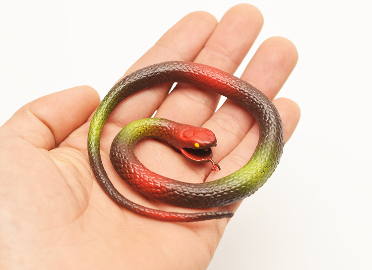 仿真软胶小蛇30cm整人搞怪橡胶蛇儿童仿真软胶蛇假蛇地摊玩具