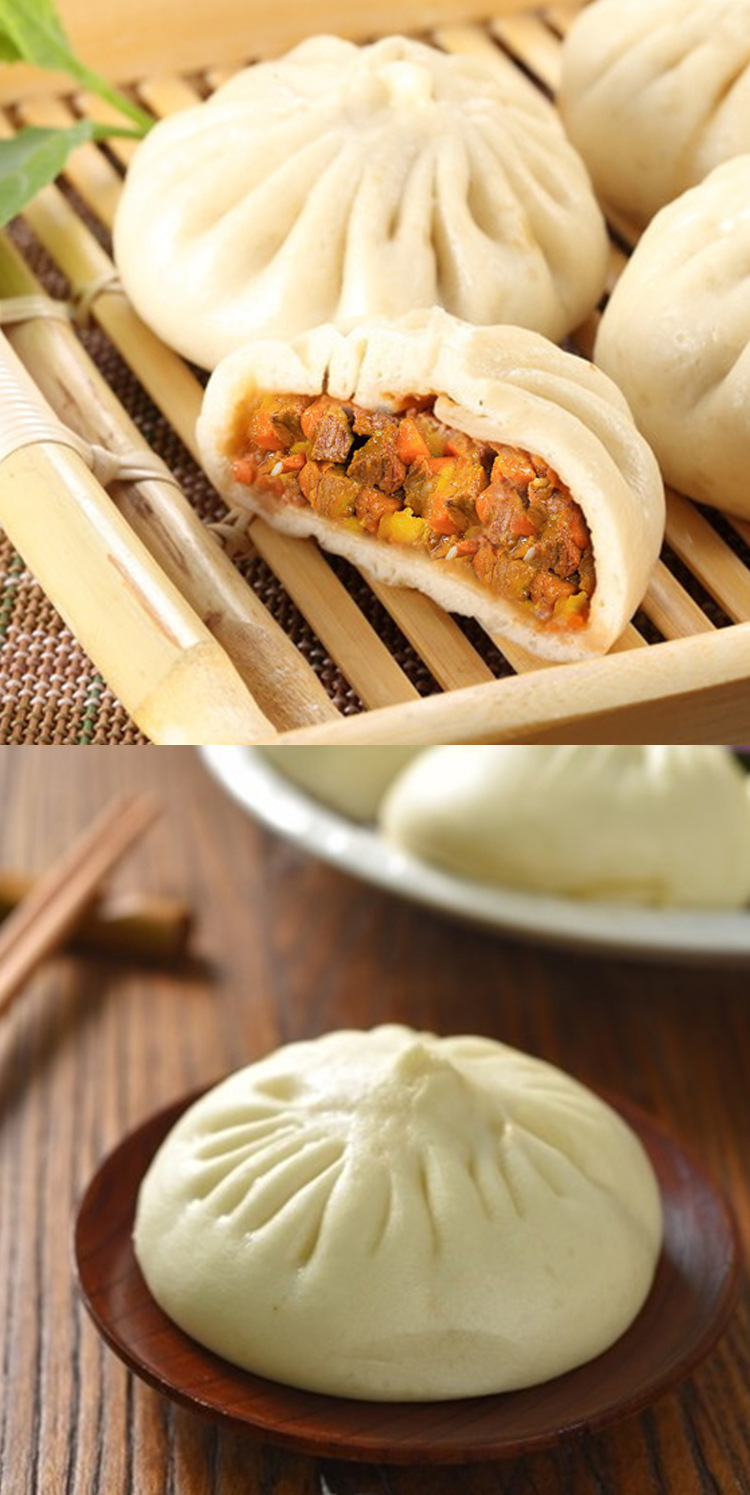 批发手工咖喱牛肉包速冻大包子超大牛肉粒广式早茶