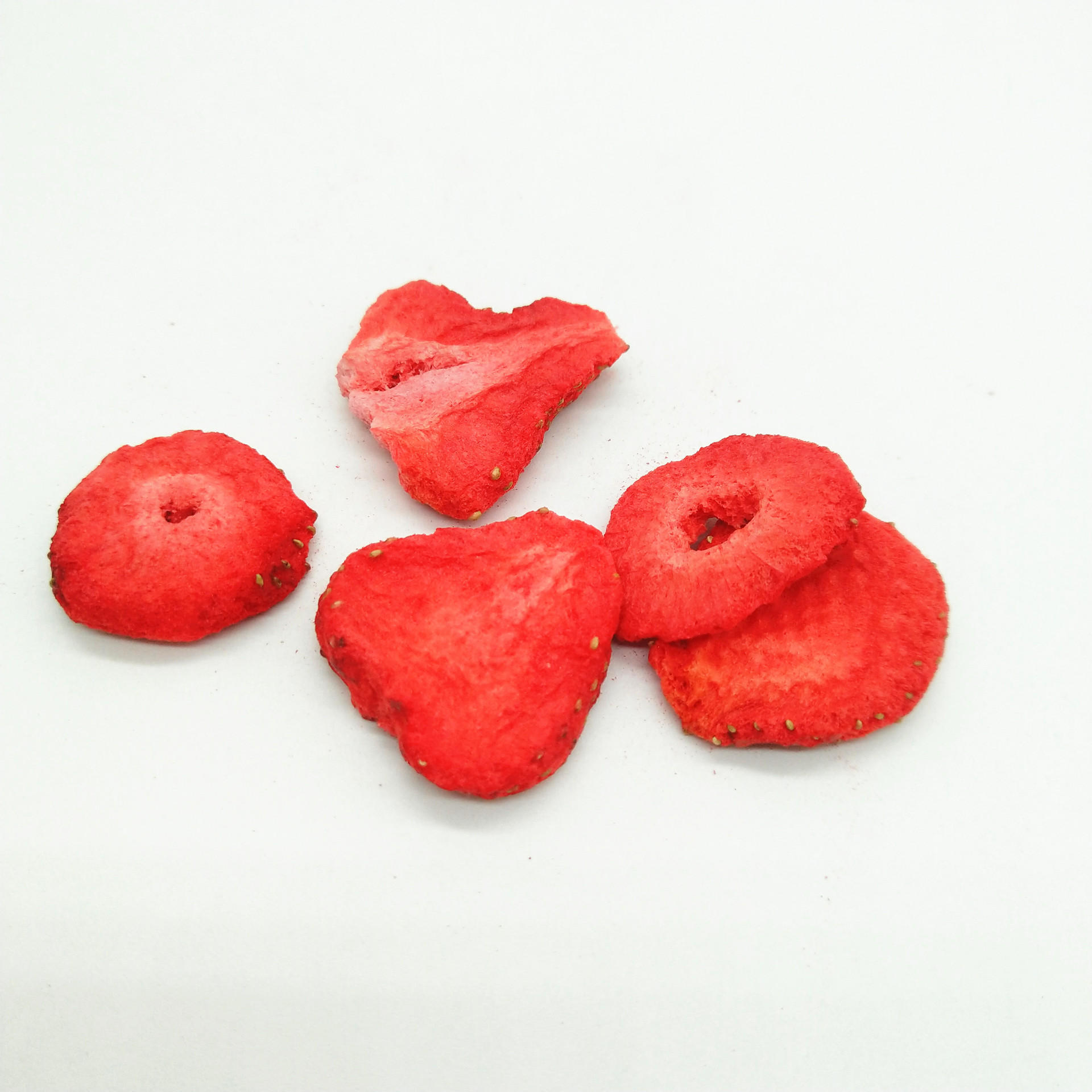 宜果厂家批发冻干水果 fd冻干草莓 草莓干