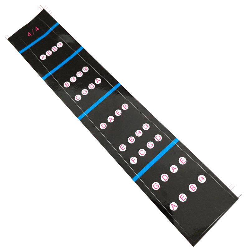 黑色小提琴音阶贴把位贴音准贴纸